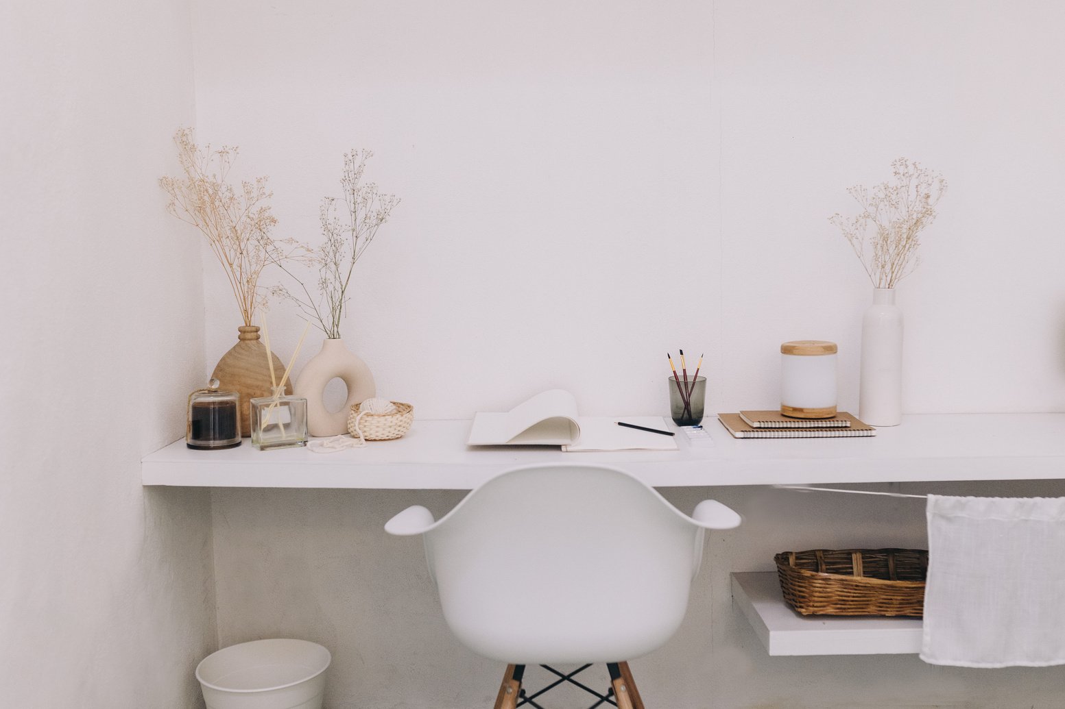 Minimalist Interior of a Study Room